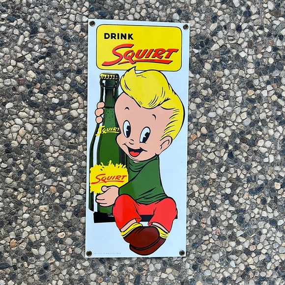 Squirt Porcelain Sign